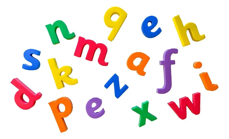 LETRAS MAGNE TICAS MINUSCULAS DE EVA FOAM 88 PIEZAS MULTICOLOR - 1