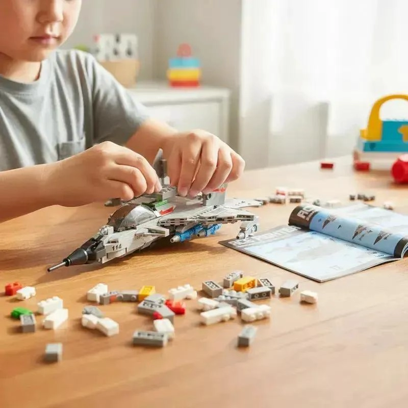 BLOQUES DE CONSTRUCCION AVION Y ROBOT ARMABLE 532 PIEZAS - 4