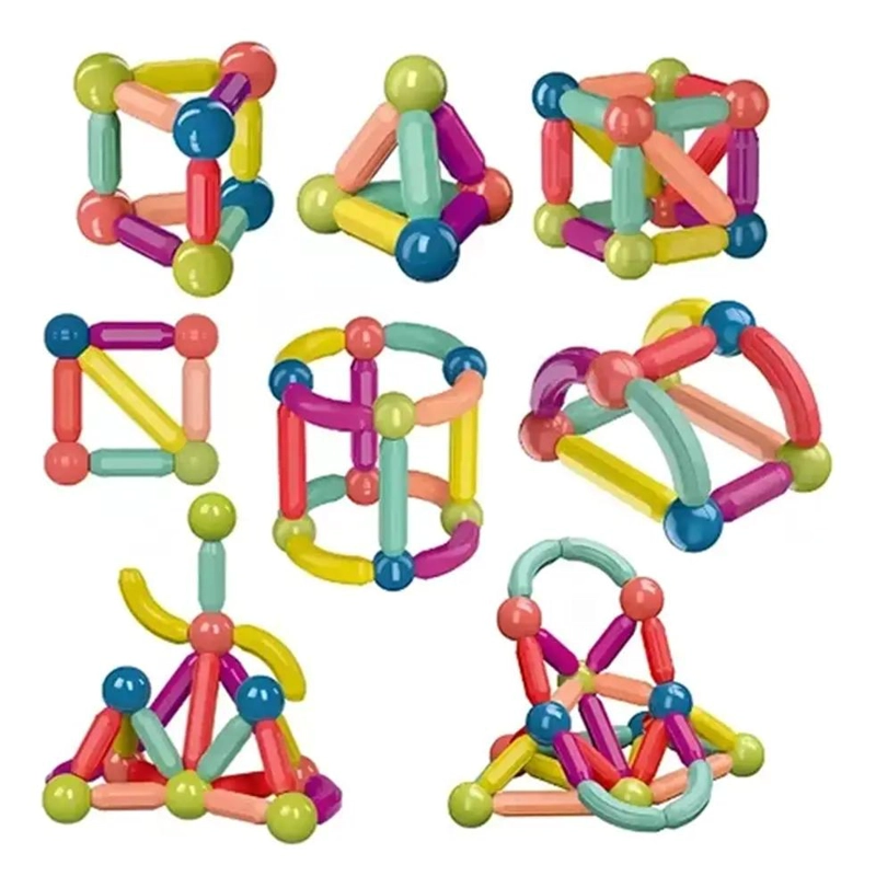 BLOQUES MAGNE TICOS PARA CONSTRUCCION 36 PIEZAS CREATIVAS - 4