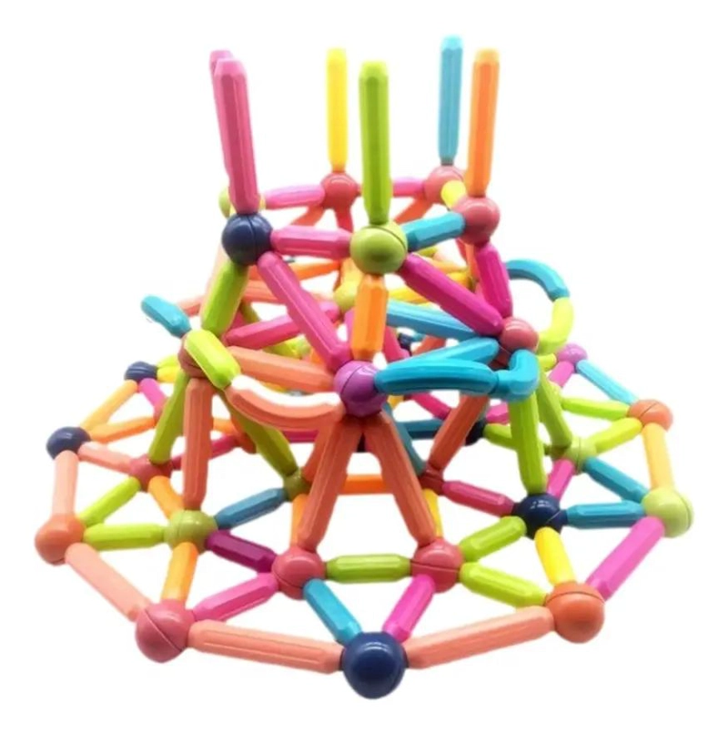 BLOQUES MAGNE TICOS PARA CONSTRUCCION 36 PIEZAS CREATIVAS - 6