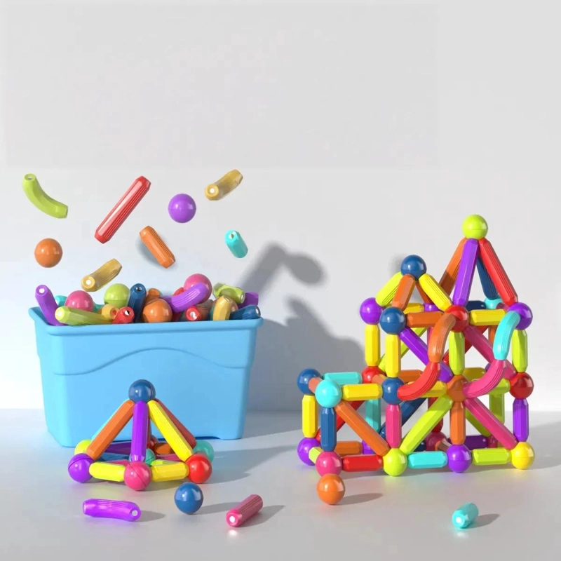 BLOQUES MAGNE TICOS 3D PARA CONSTRUCCION CREATIVA DE NIÑOS - 1
