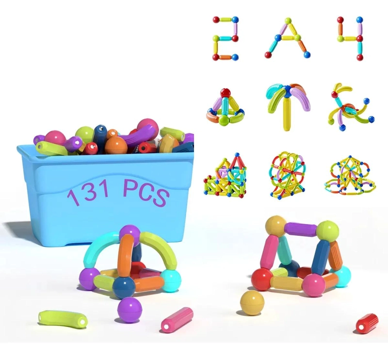 BLOQUES MAGNE TICOS 3D PARA CONSTRUCCION CREATIVA DE NIÑOS - 2