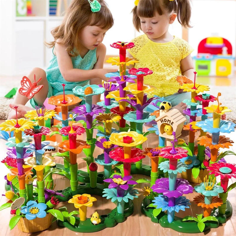 JUEGO DE BLOQUES DE CONSTRUCCION DE JARDIN PARA NIÑOS 138 PIEZAS - 7
