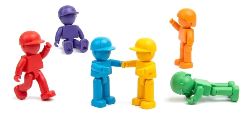 FIGURAS MAGNE TICAS COLORIDAS PARA CONSTRUCCIONES - 6 PIEZAS - 1
