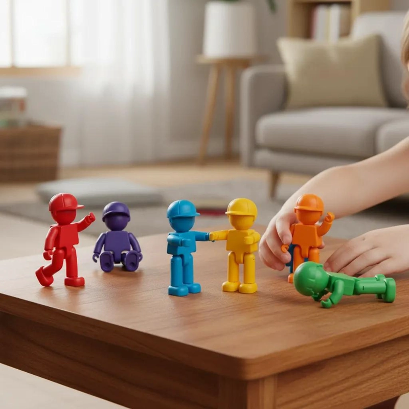 FIGURAS MAGNE TICAS COLORIDAS PARA CONSTRUCCIONES - 6 PIEZAS - 3