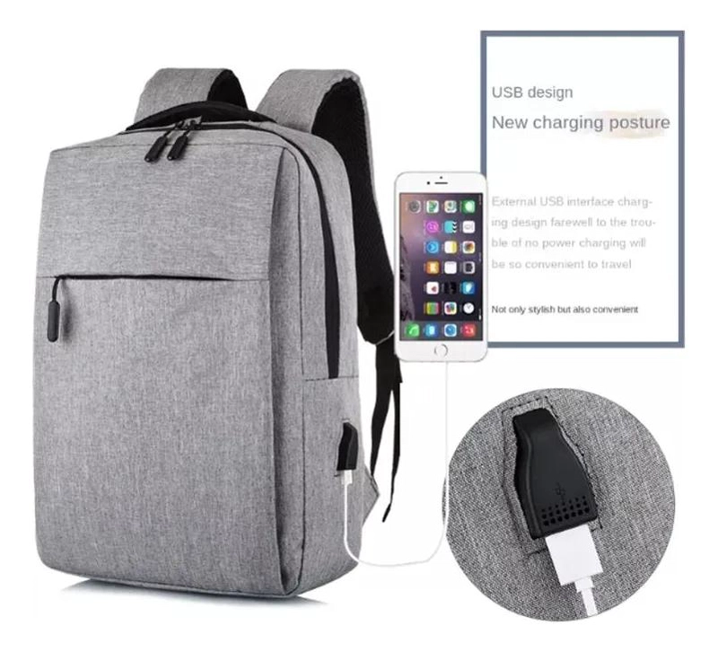 MOCHILA IMPERMEABLE PARA LAPTOP CON PUERTO USB Y 32 LITROS - 3