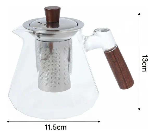 TETERA DE VIDRIO BOROSILICATO CON INFUSOR DE ACERO INOXIDABLE - 3