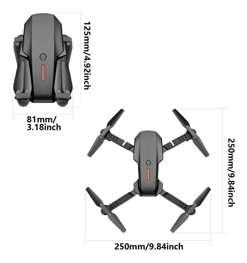 DRONE CUADCOPTER 4K CON CAMARA DUAL Y CONTROL REMOTO - 1