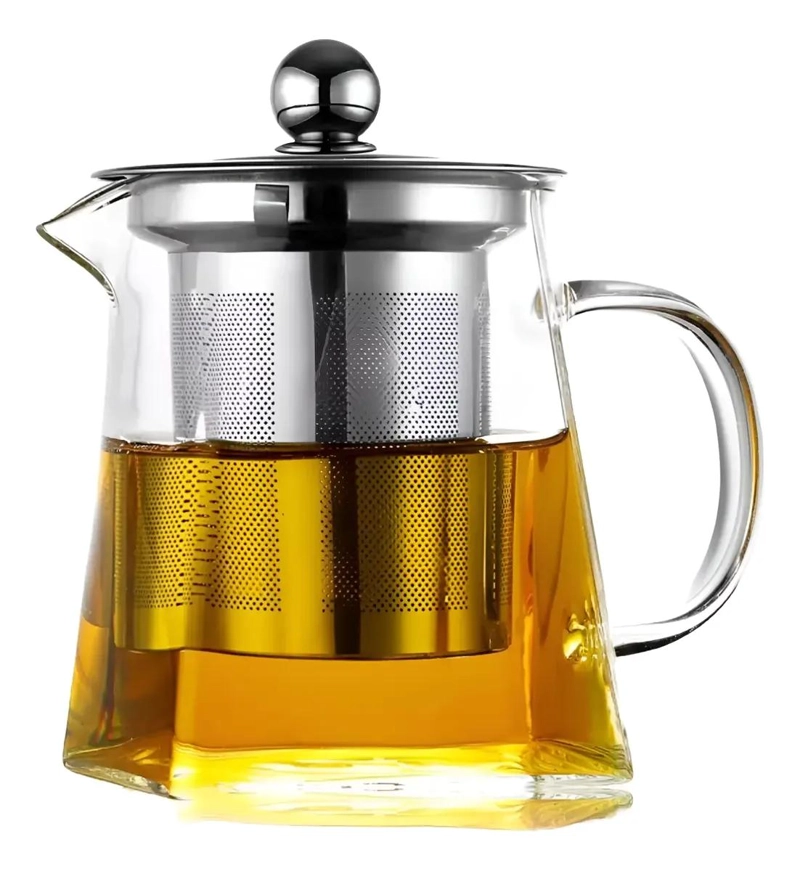 TETERA INFUSORA DE VIDRIO RESISTENTE AL FUEGO 950ML - 1