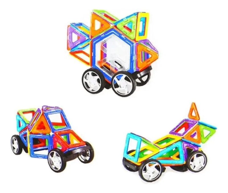 JUEGO DIDACTICO DE BLOQUES MAGNE TICOS 36 PIEZAS PARA NIÑOS - 1