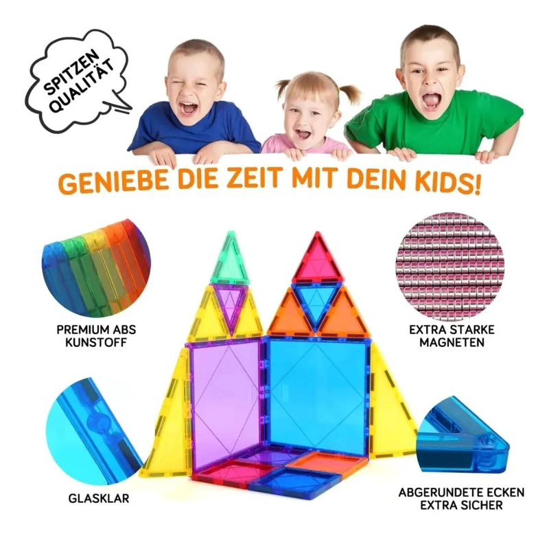 JUEGO DE BLOQUES MAGNE TICOS 3D PARA CONSTRUCCION 60 PIEZAS - 5