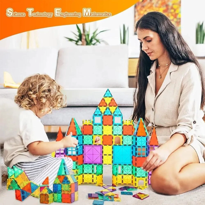 JUEGO DE BLOQUES MAGNE TICOS 3D PARA CONSTRUCCION 60 PIEZAS - 7