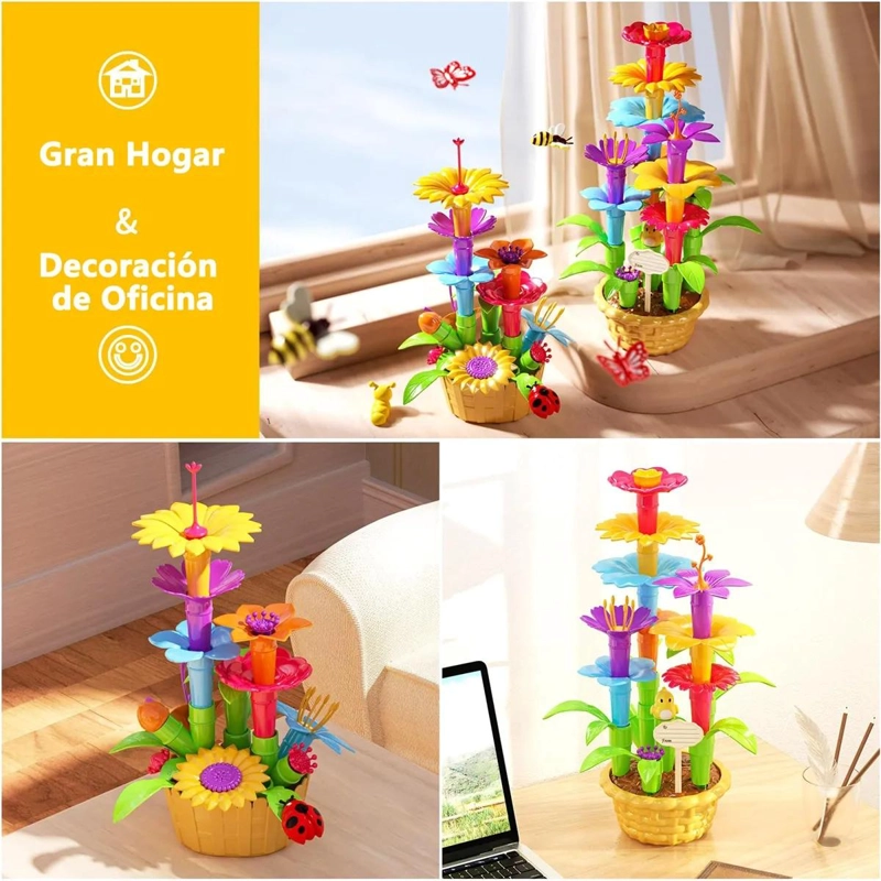 JUEGO DE CONSTRUCCION DE JARDIN DE FLORES 138 PIEZAS - 2