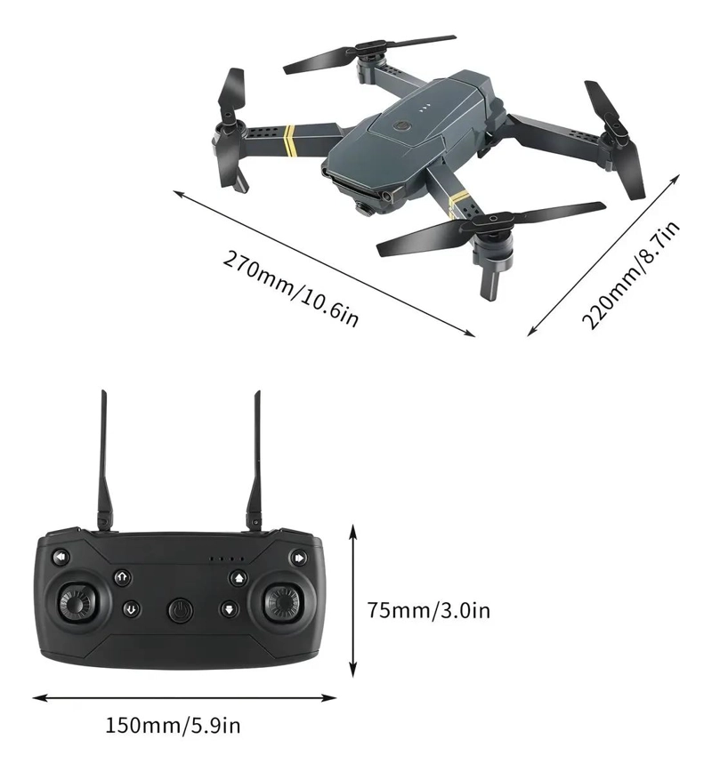 DRON PLEGABLE CON CAMARA DUAL 4K Y CONEXION WIFI - 5