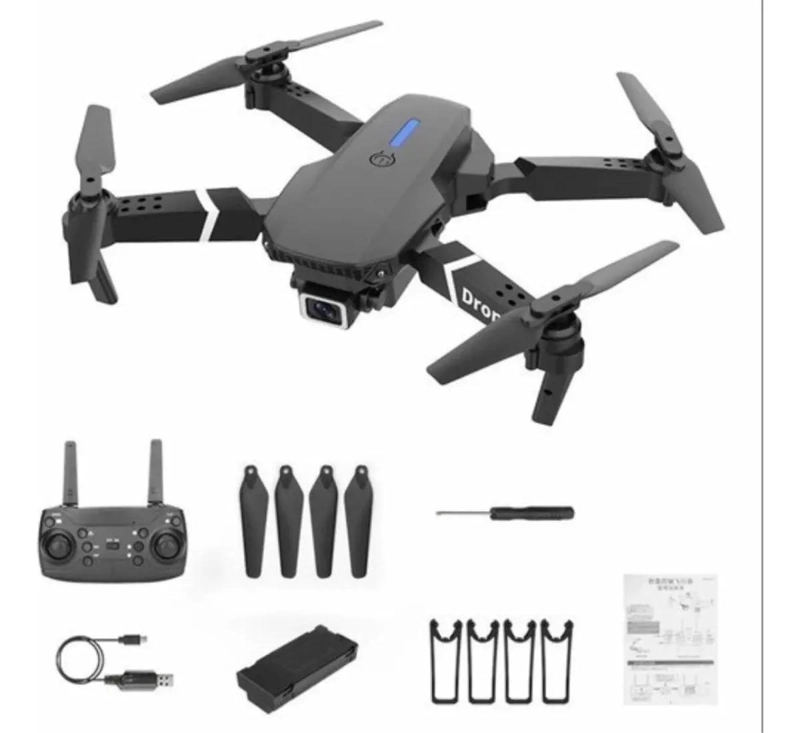 DRON E88 PRO CON CAMARA DUAL Y CONECTIVIDAD WIFI - 1