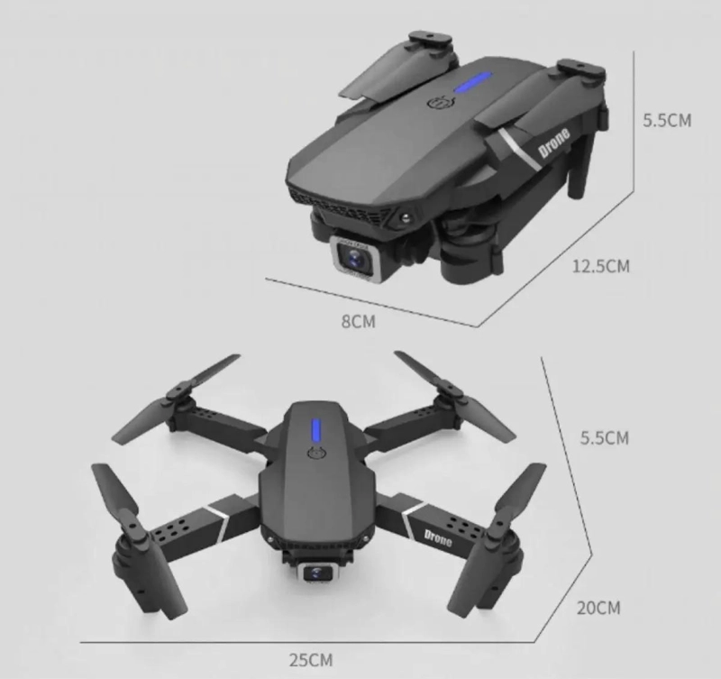 DRON E88 PRO CON CAMARA DUAL Y CONECTIVIDAD WIFI - 3