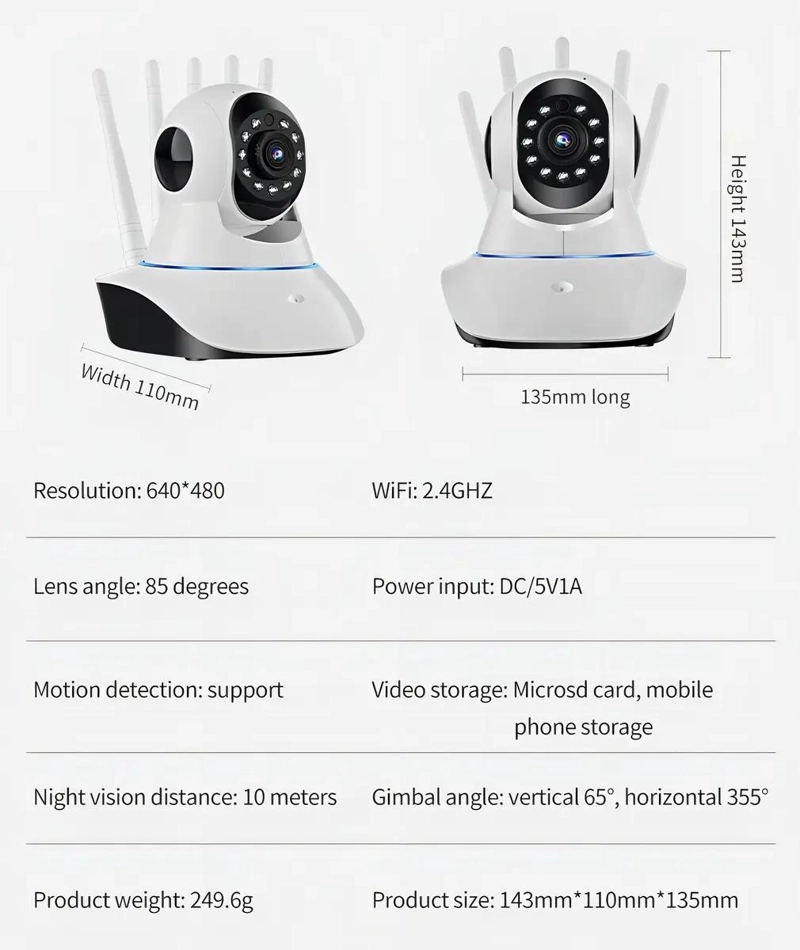 CAMARA DE SEGURIDAD IP DOMO 2MP CON VISION NOCTURNA - 3