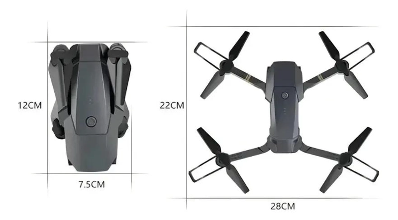 DRONE PLEGABLE CON CAMARA HD 720P PARA PRINCIPIANTES - 2