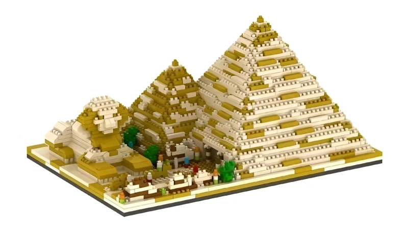 SET DE CONSTRUCCION 3D PIRAMIDES DE EGIPTO CON 1456 PIEZAS - 1