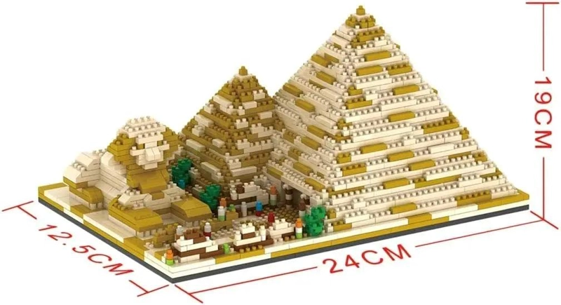 SET DE CONSTRUCCION 3D PIRAMIDES DE EGIPTO CON 1456 PIEZAS - 7