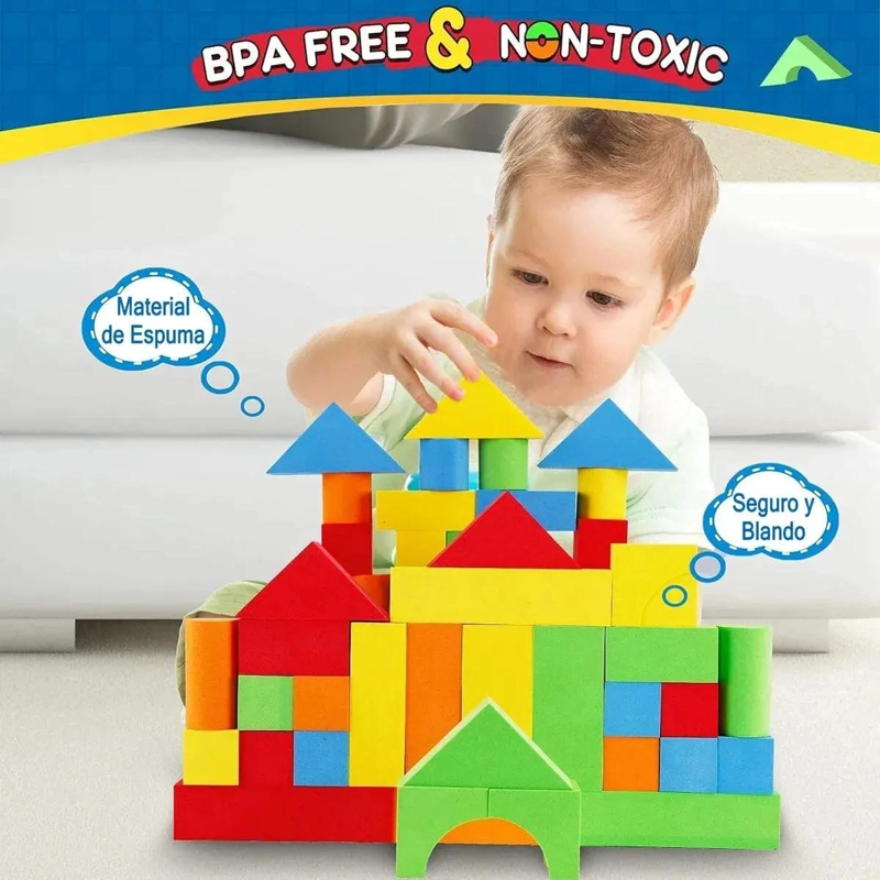 JUEGO DE BLOQUES DE ESPUMA PARA NIÑOS 46 PIEZAS - 3