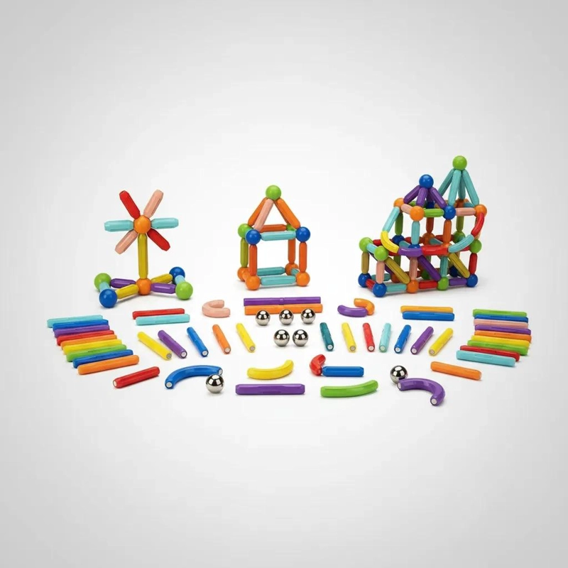 BLOQUES MAGNE TICOS DE CONSTRUCCION 64 PIEZAS PARA JUGAR - 6