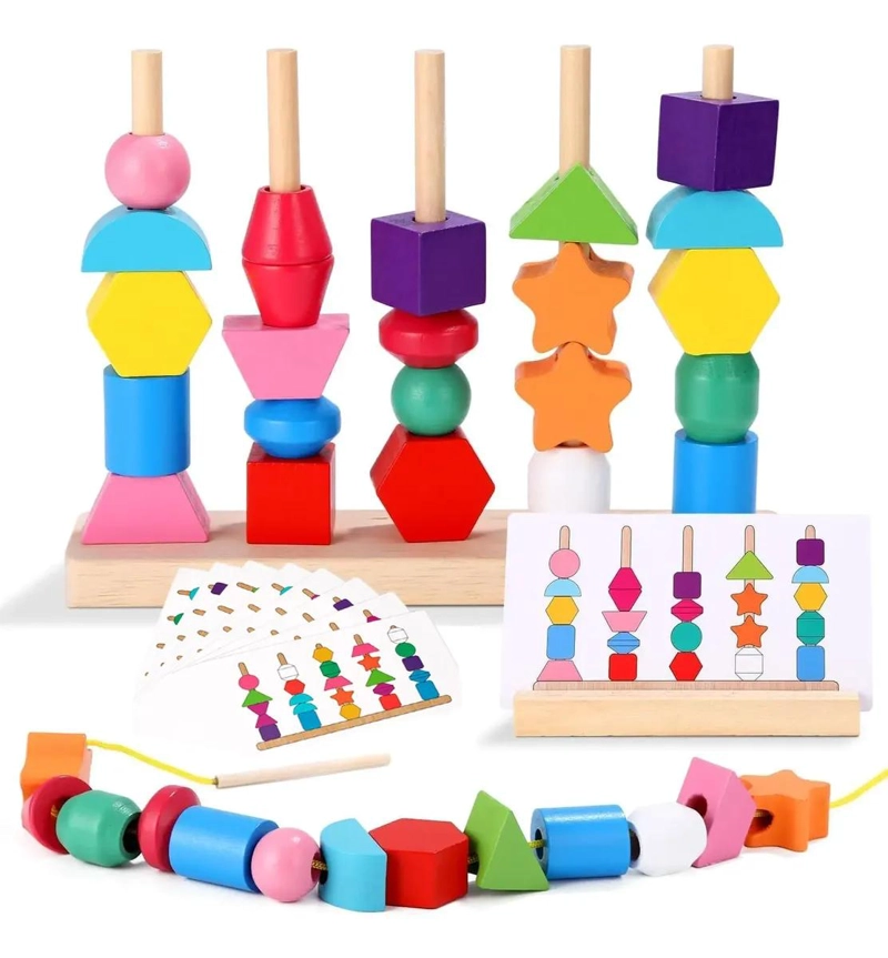 JUGUETE DE BLOQUES COLORIDOS PARA NIÑOS CON 25 PIEZAS - 1