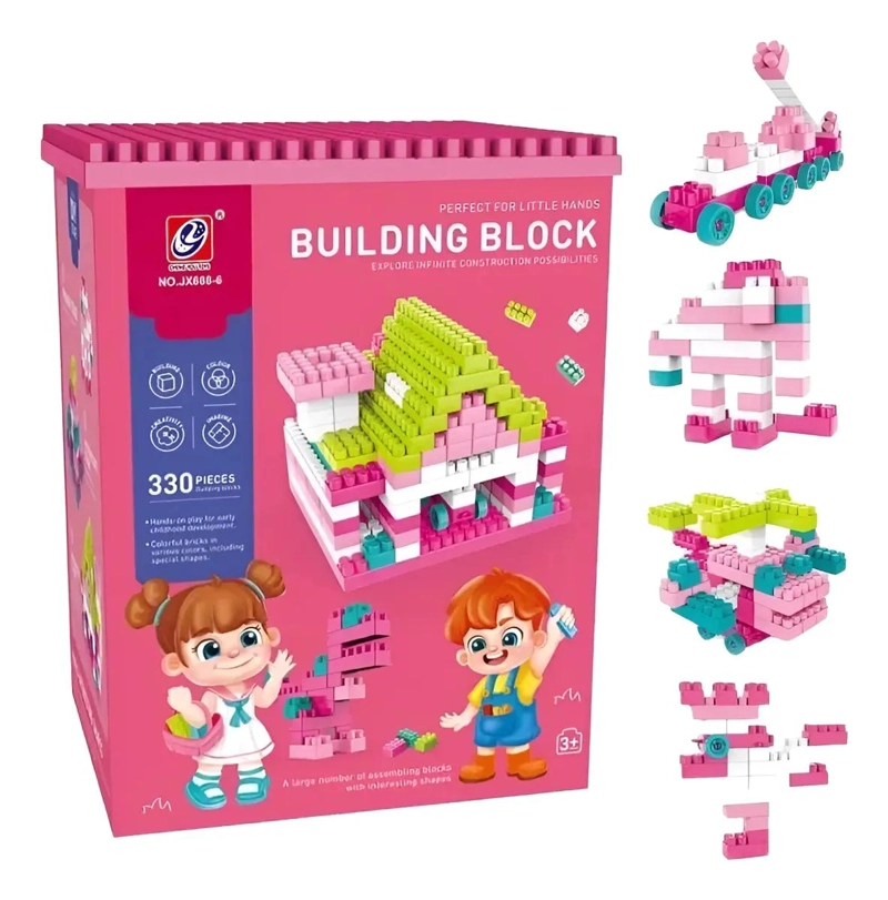 BLOQUES DIDACTICOS DE CONSTRUCCION 330 PIEZAS PARA NIÑOS - 3