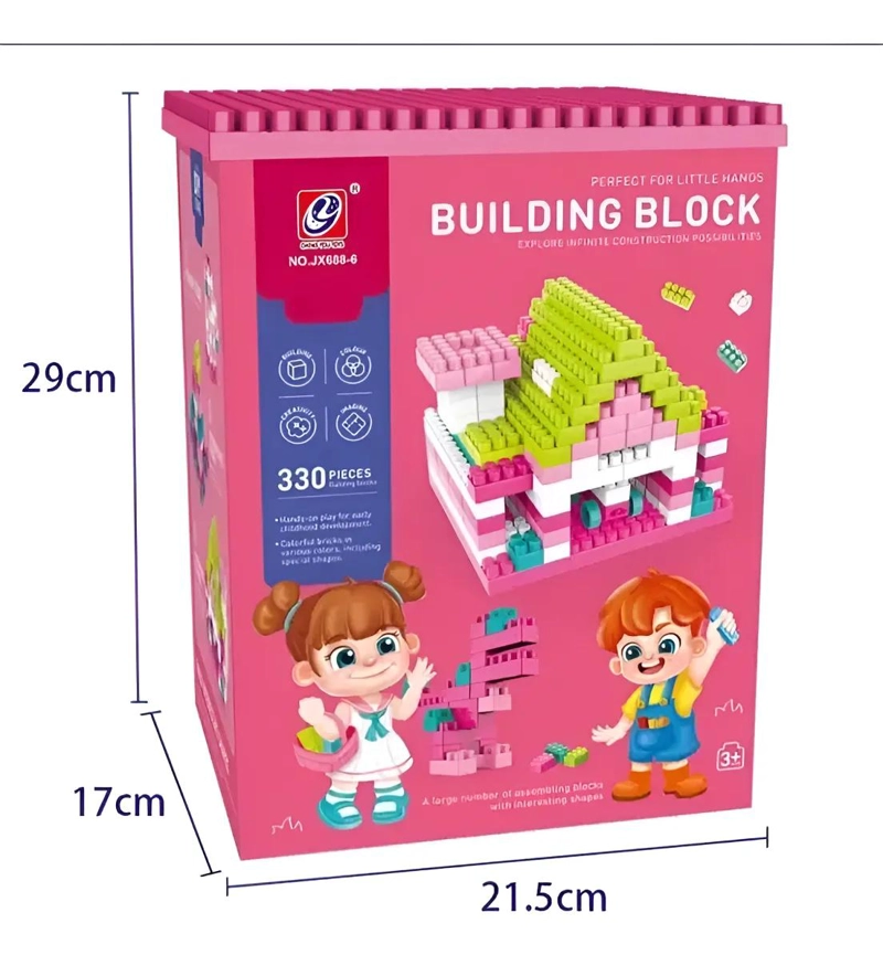BLOQUES DIDACTICOS DE CONSTRUCCION 330 PIEZAS PARA NIÑOS - 4