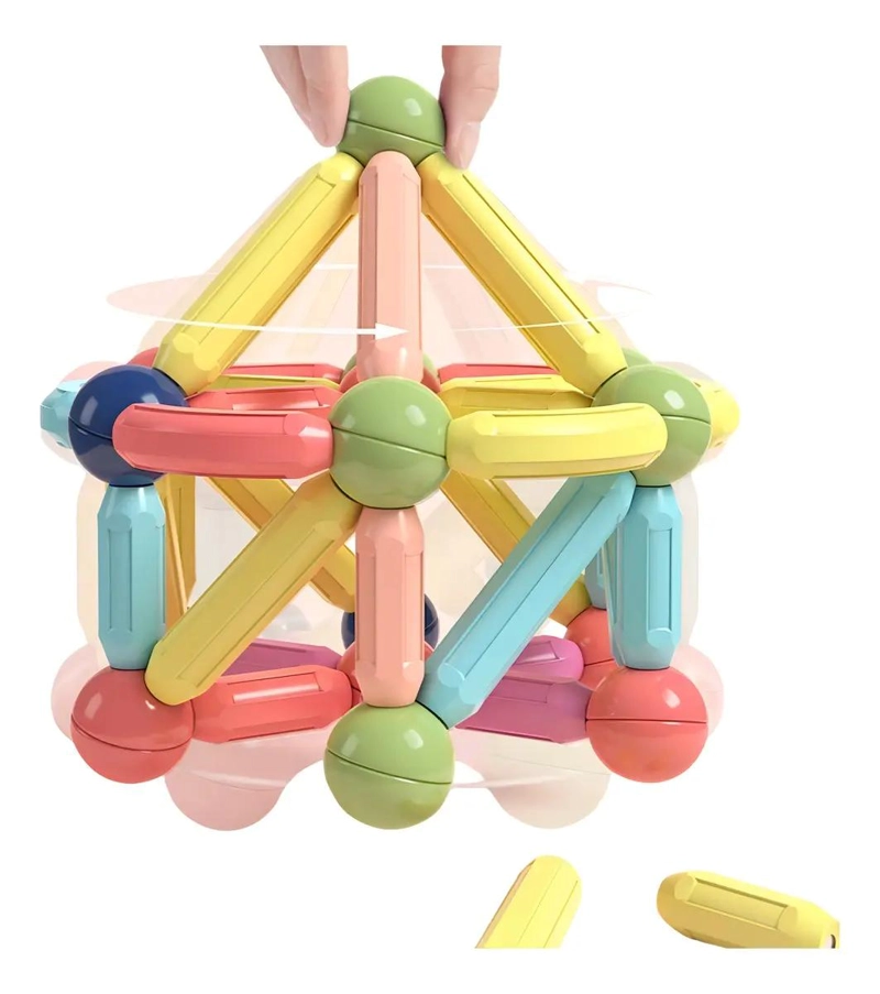 JUGUETE DIDACTICO MAGNE TICO 97 BLOQUES PARA NIÑOS - 5