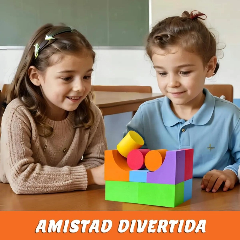 BLOQUES DE ESPUMA DE CONSTRUCCION PARA NIÑOS 46 PIEZAS - 4