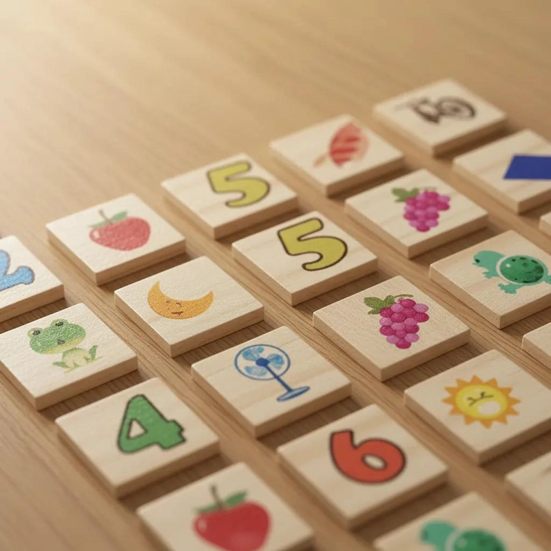 JUEGO DE MEMORIA DIDACTICO DE MADERA PARA NIÑOS Y ADULTOS - 5