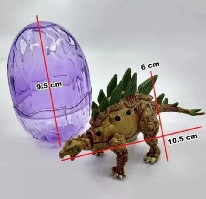 SET DE 12 HUEVOS DE DINOSAURIO CON FIGURAS ARMABLES - 1