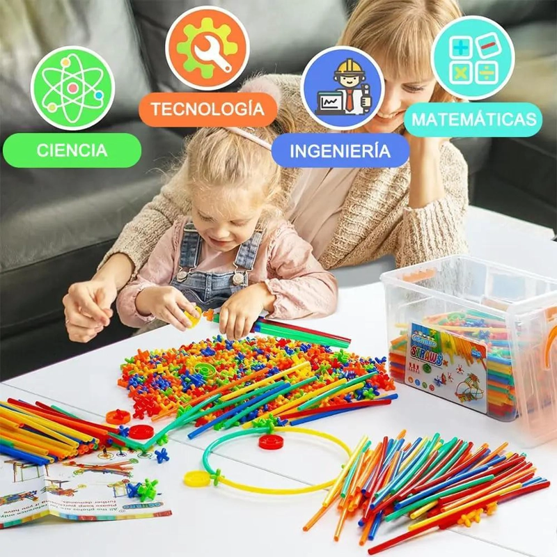 JUEGO DE CONSTRUCCION DE 1000 PIEZAS PARA NIÑOS - 4