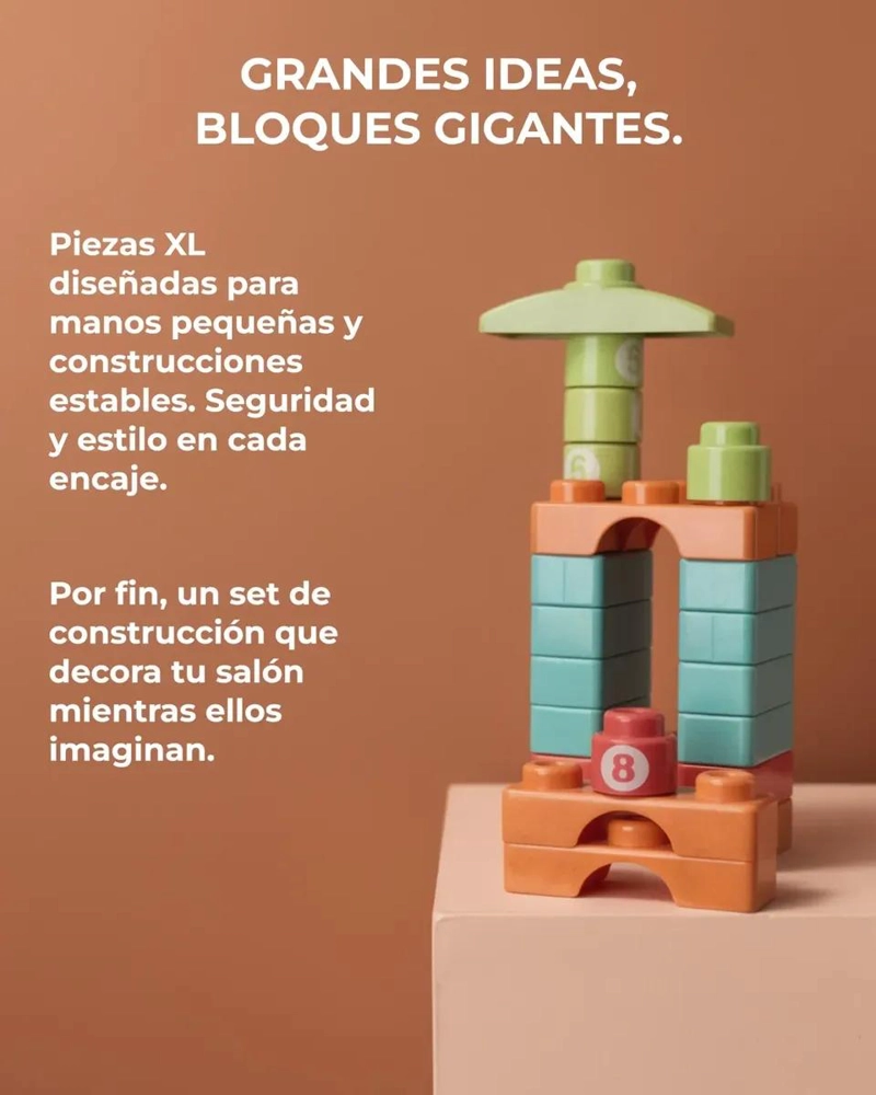 BLOQUES DE CONSTRUCCION 88 PIEZAS EN COLORES PASTEL - 3
