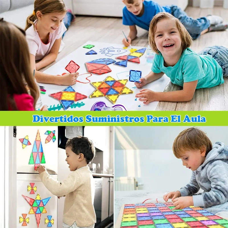 JUGUETE DE BLOQUES MAGNE TICOS PARA CONSTRUCCION CREATIVA - 3