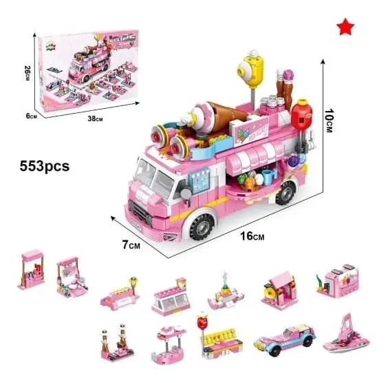 MINI BLOQUES DE CONSTRUCCION CAMION DE JUGO DIDACTICO - 2