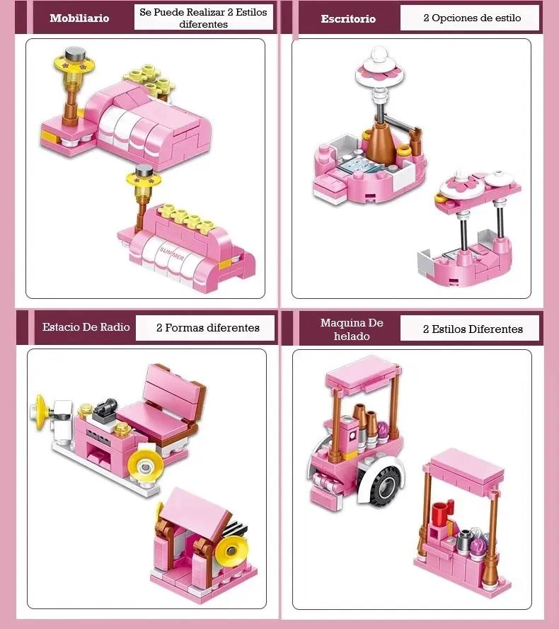 MINI BLOQUES DE CONSTRUCCION CAMION DE JUGO DIDACTICO - 3