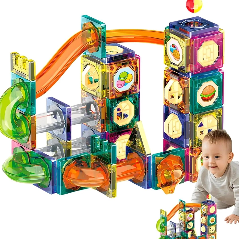 BLOQUES MAGNE TICOS DE CONSTRUCCION PARA NIÑOS 94 PIEZAS - 5