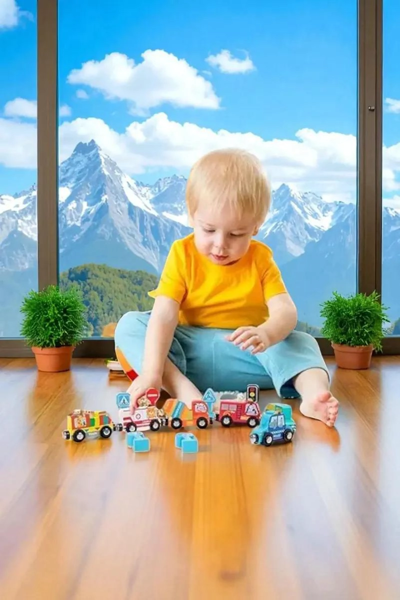JUEGO EDUCATIVO DE TREN MAGNE TICO Y SEÑALES DE TRANSITO - 8