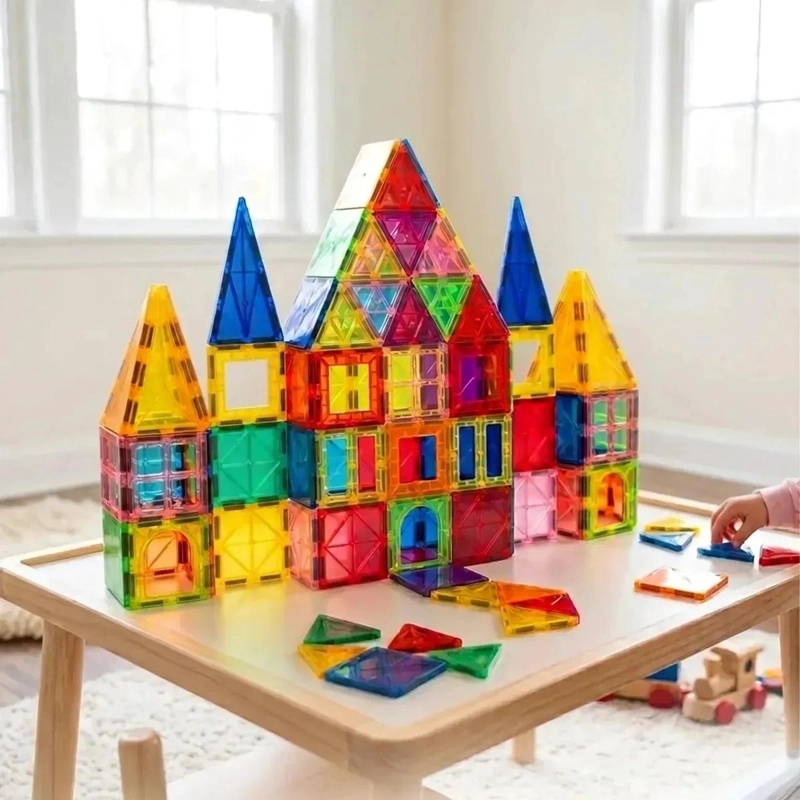 BLOQUES MAGNE TICOS 3D JUEGO DE CONSTRUCCION 60 PIEZAS - 7