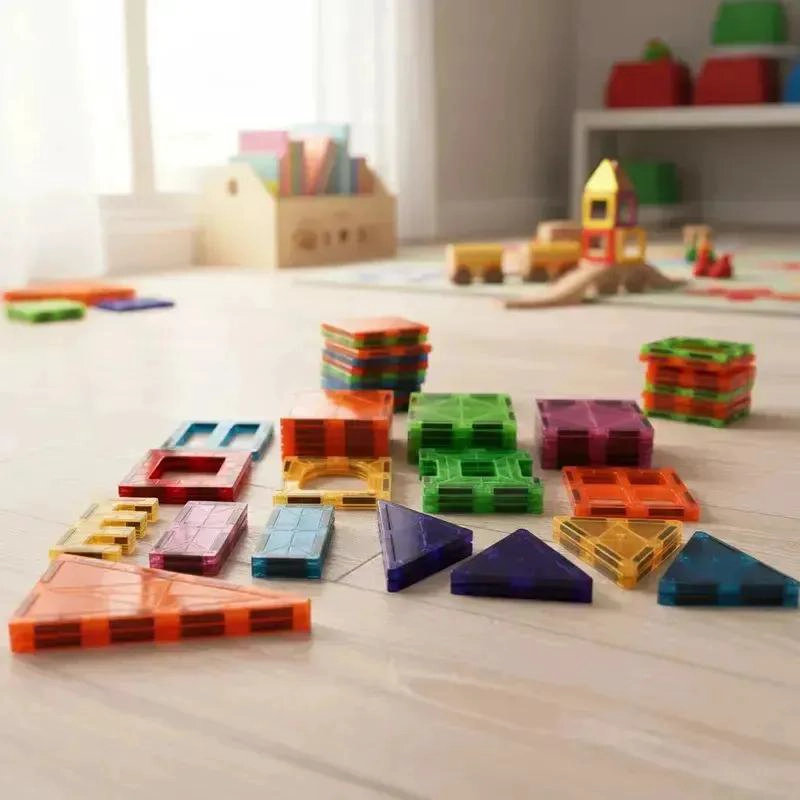BLOQUES MAGNE TICOS 3D JUEGO DE CONSTRUCCION 60 PIEZAS - 8