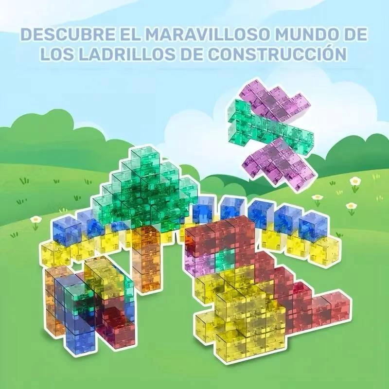 BLOQUES MAGNE TICOS DIDACTICOS PARA CONSTRUCCION 72 PIEZAS - 3