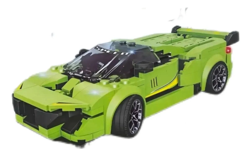 AUTO DE CARRERAS ARMABLE CON 347 PIEZAS PARA CONSTRUCCION - 2