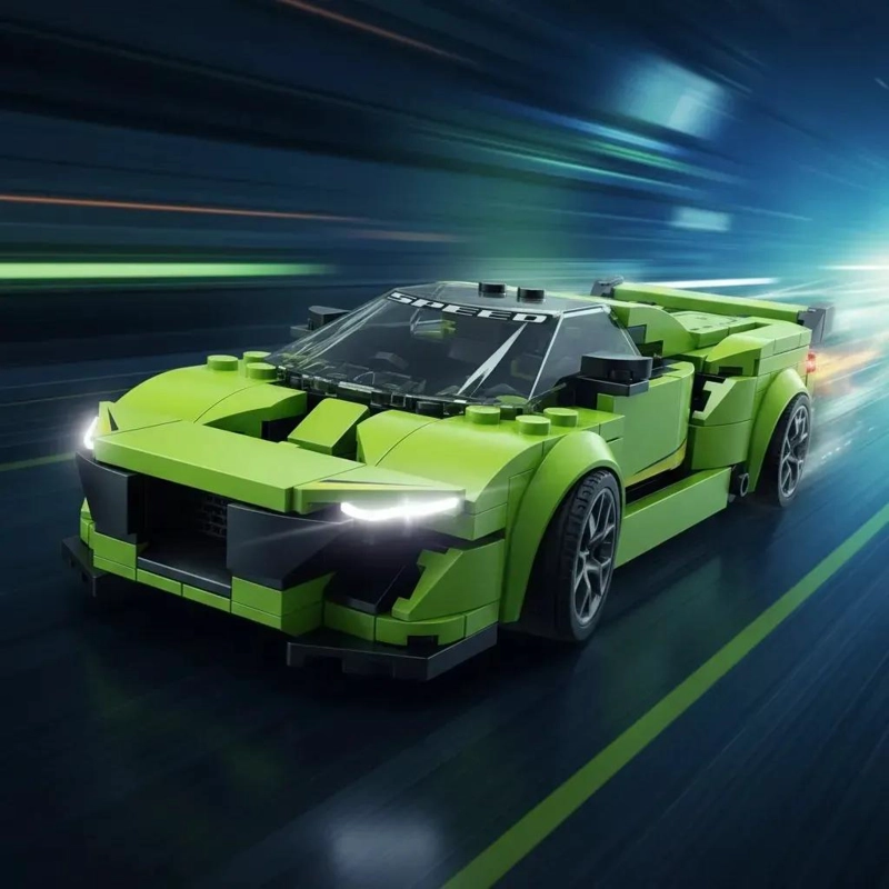 AUTO DE CARRERAS ARMABLE CON 347 PIEZAS PARA CONSTRUCCION - 6