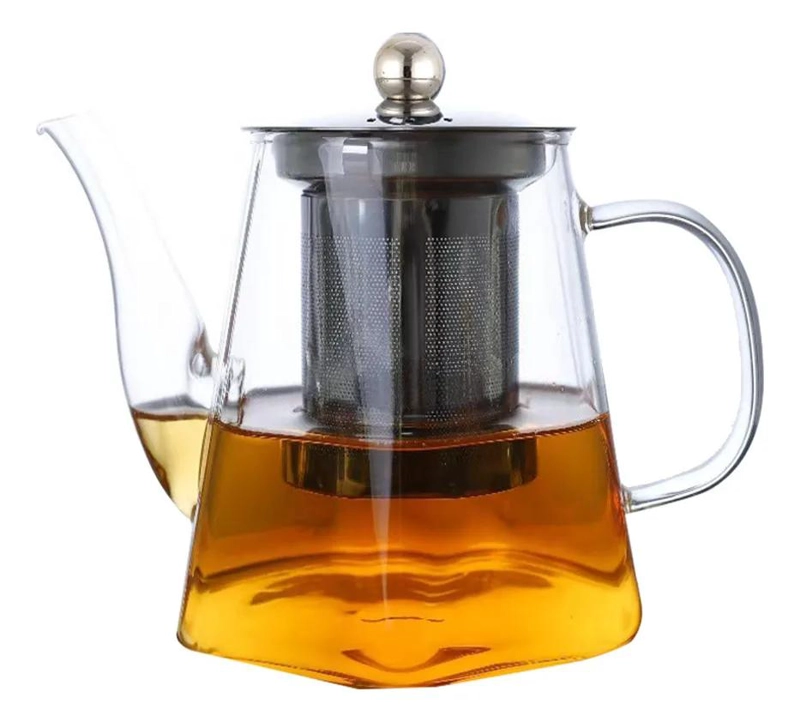 TETERA INFUSORA DE VIDRIO 800ML CON BASE ROMBO - 5