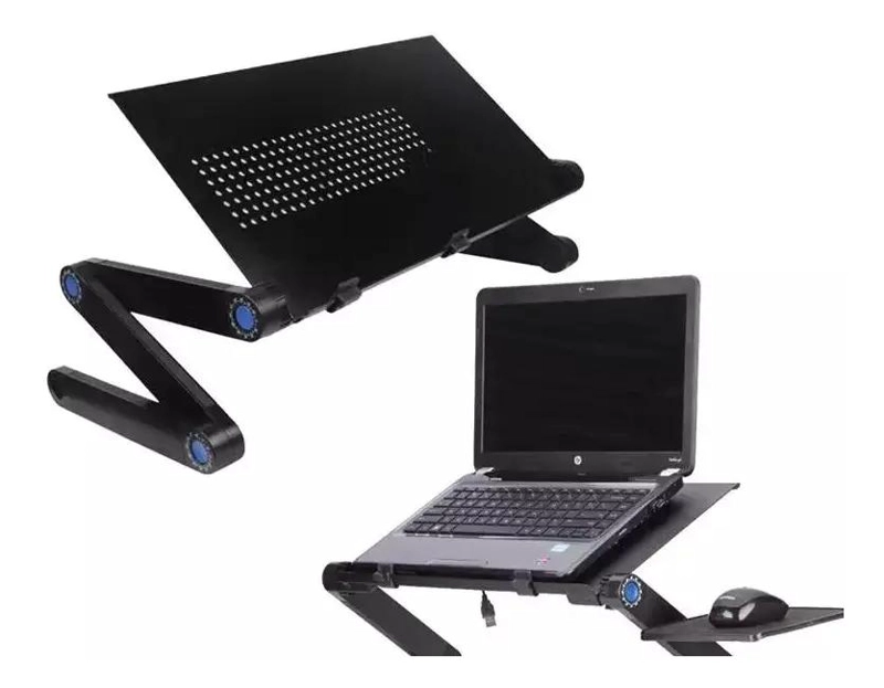 MESA PORTATIL PLEGABLE PARA LAPTOP CON VENTILADOR USB - 3