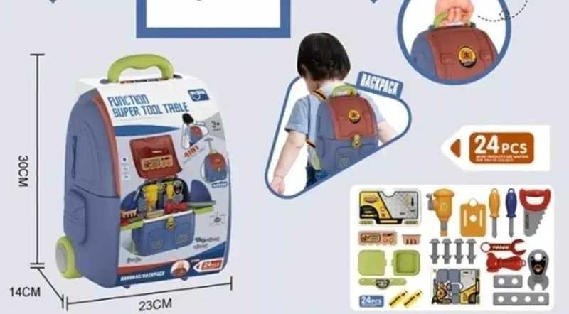 MOCHILA DIDACTICA 4 EN 1 PARA NIÑOS CON ACCESORIOS - 8