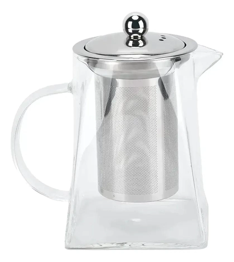 JARRA INFUSORA DE TE  DE BOROSILICATO Y ACERO 750ML - 2