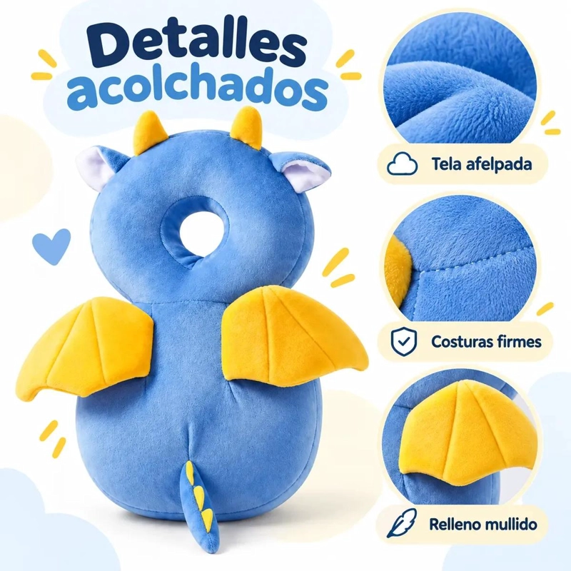 ALMOHADILLA PROTECTORA INFANTIL DISEÑO ANIMAL ACOLCHADA - 5